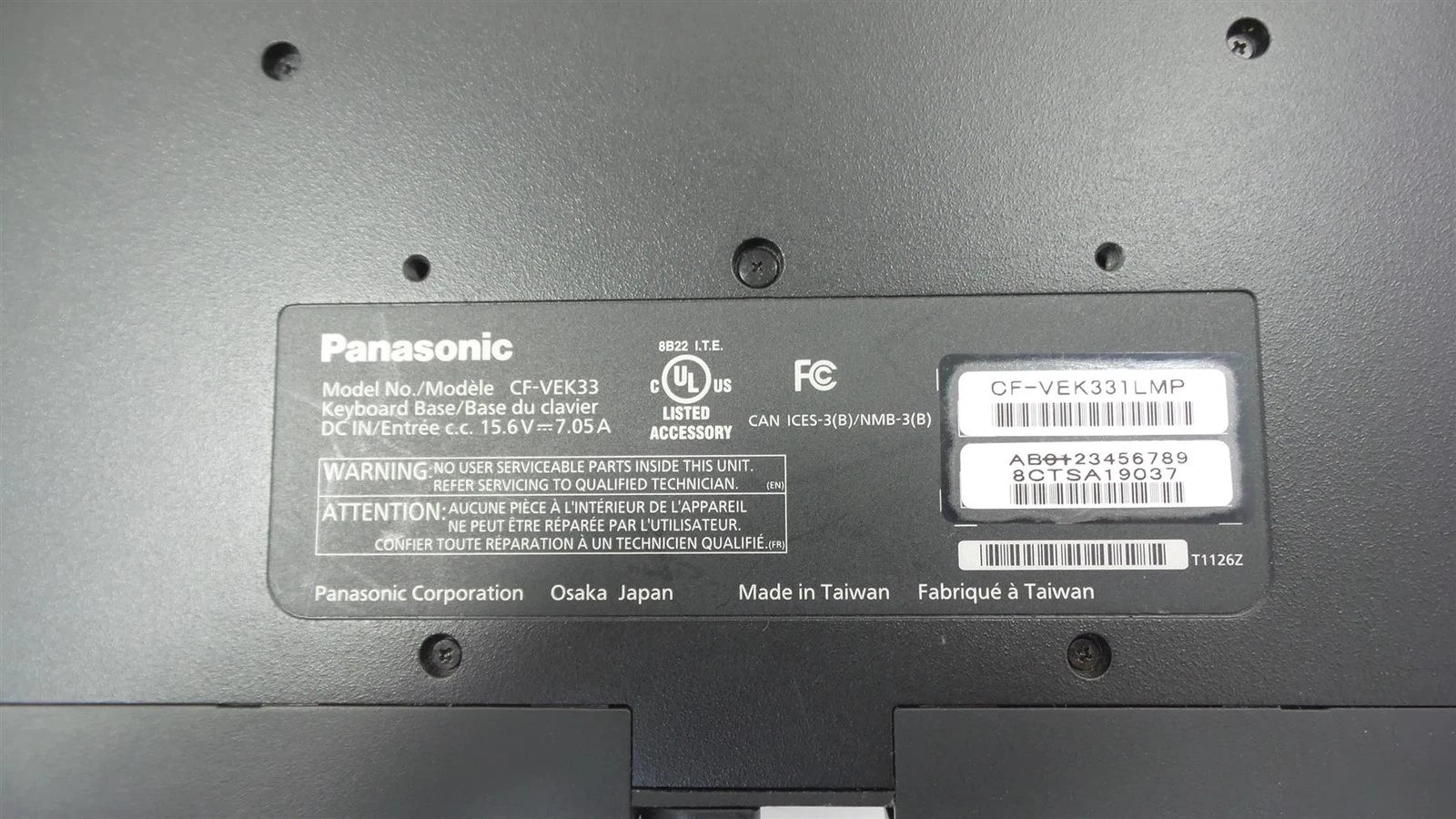 Panasonic CF-33 Core i7-7600U 2.8GHz 16GB 256GB Win 10 pro