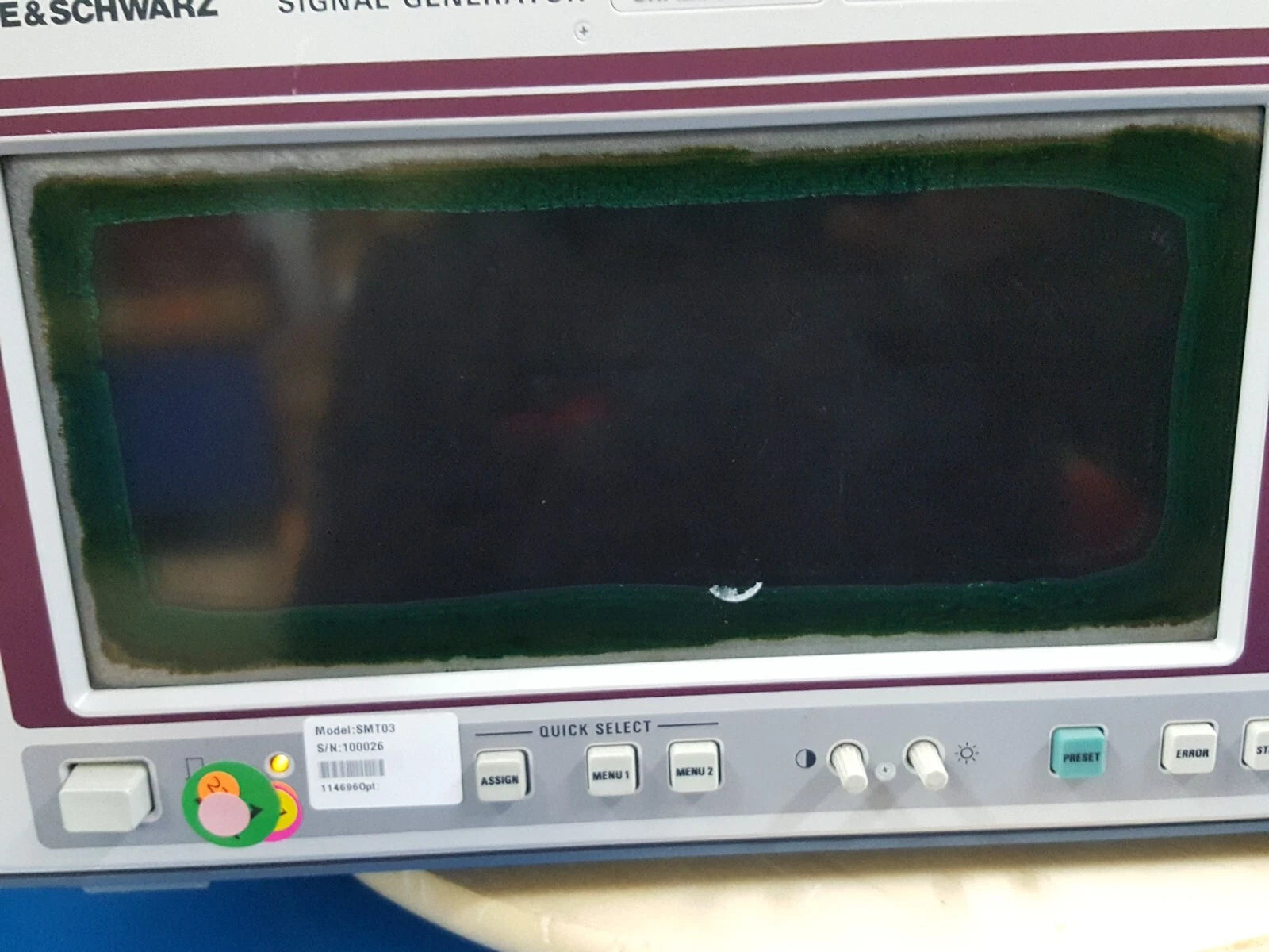 R&S SMT03 Signal Generator 5kHz~3GHz (AS-IS) (0026)