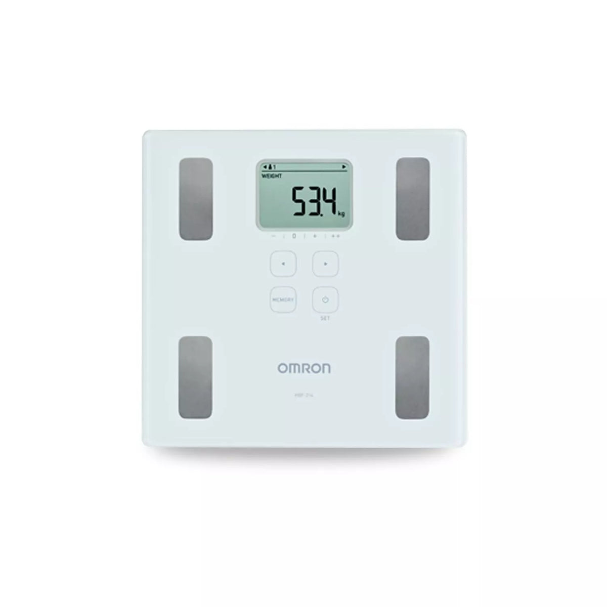 Omron HBF 214 Digital Body Composition Monitor - BMI, Body Fat, Muscle & Age