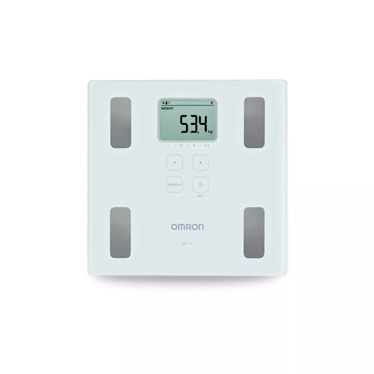 Omron HBF 214 Digital Body Composition Monitor - BMI, Body Fat, Muscle & Age