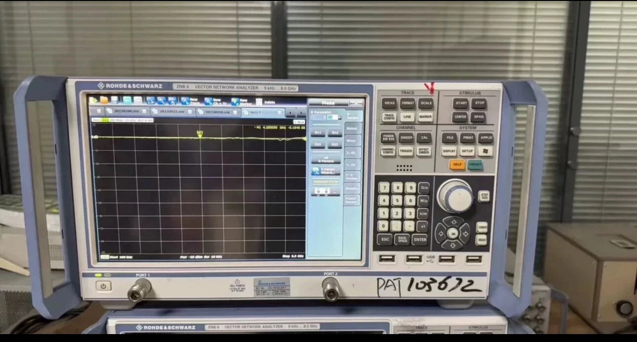 Rohde & Schwarz R&S ZNB8 2-Port Vector Network Analyzer 9kHz-8.5GHz