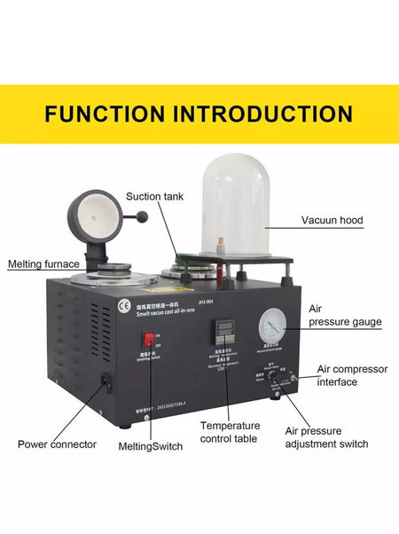 2023 2L Vacuum Investing Casting Machine with Melting for Jewelry Making Tools