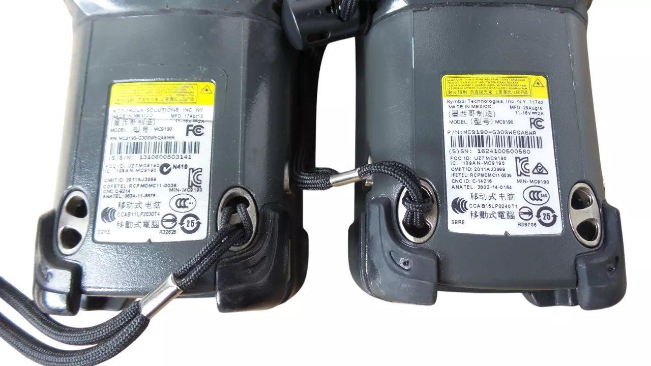 LOT OF 4 Symbol MC9190-G30SWEQA6WR Barcode Scanner