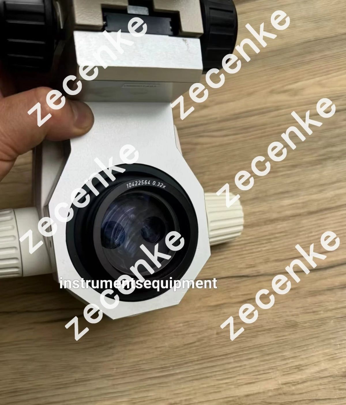 Leica MS5 Stereo Microscope Gear Zoom Body with 0.32X 10422564 Auxiliary Mirror