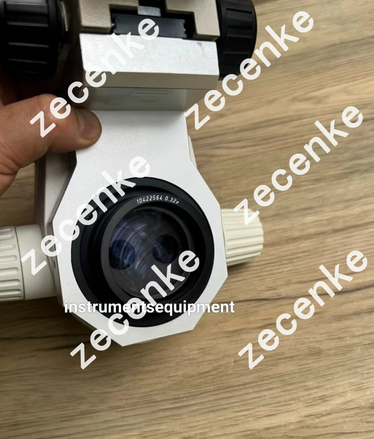 Leica MS5 Stereo Microscope Gear Zoom Body with 0.32X 10422564 Auxiliary Mirror