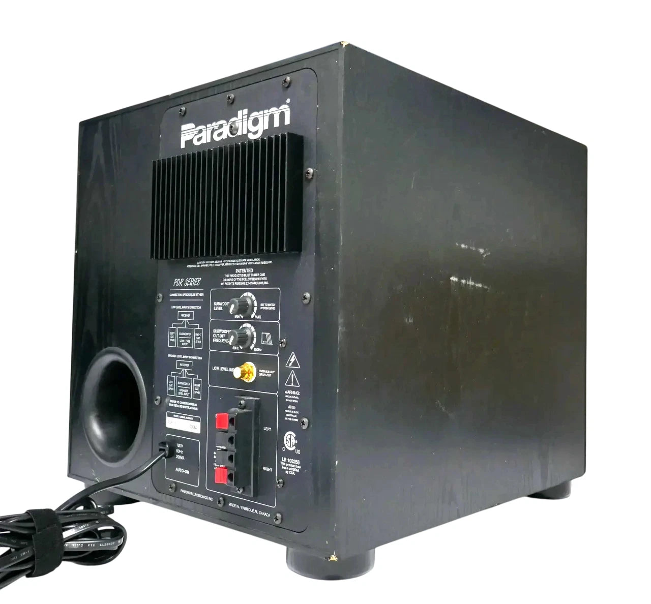Paradigm PDR-10 200W Powered Subwoofer Amplifier PDR Series- Free Shipping.