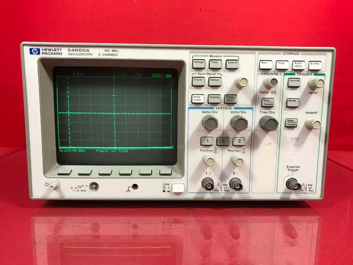 HP 54600A Oscilloscope 100MHz 2 channel S/N 3134A05715 - XG eqpt