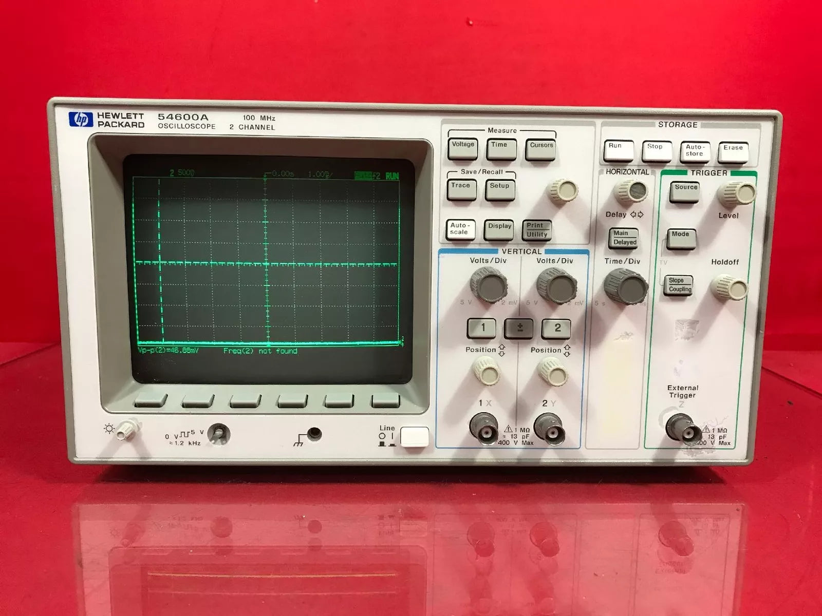HP 54600A Oscilloscope 100MHz 2 channel S/N 3134A05715 - XG eqpt