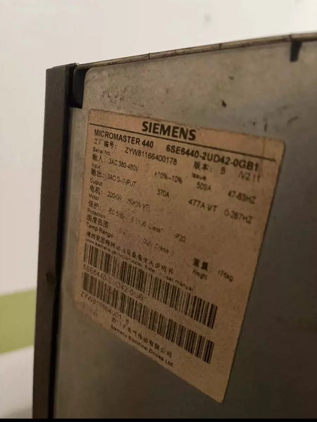 Siemens 6SE6440-2UD42-0GB1 Frequency Inverter Module