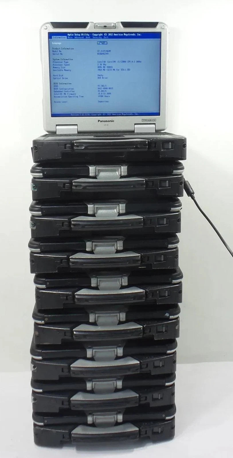 Lot of 9 Panasonic Toughbook CF-31 Core i5-5300U 2.3GHz 4GB No SSD