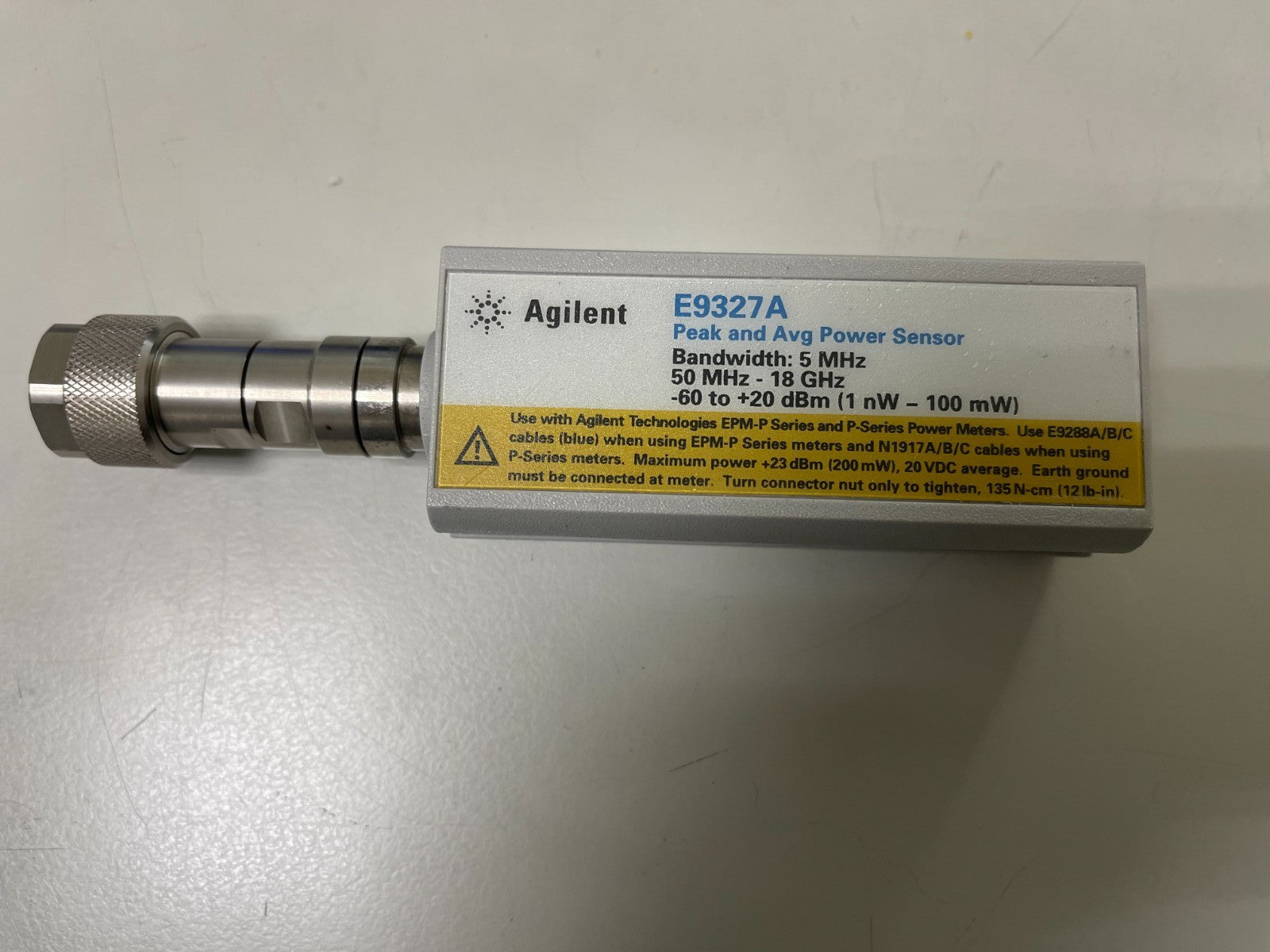 Agilent E9327A 50MHz-18GHz E-Series Peak and Average Power Sensor_0010 - XG eqpt