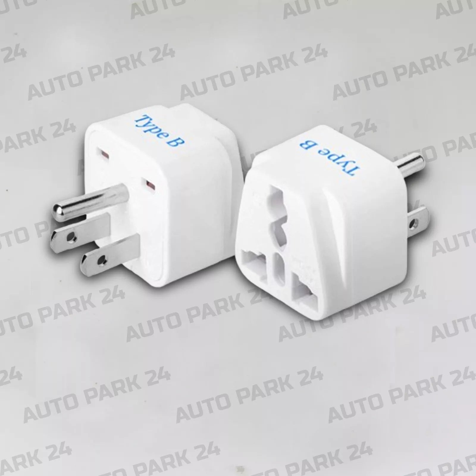 2 Pcs India US Converter Plug - Type B Universal Travel Adapter Plug