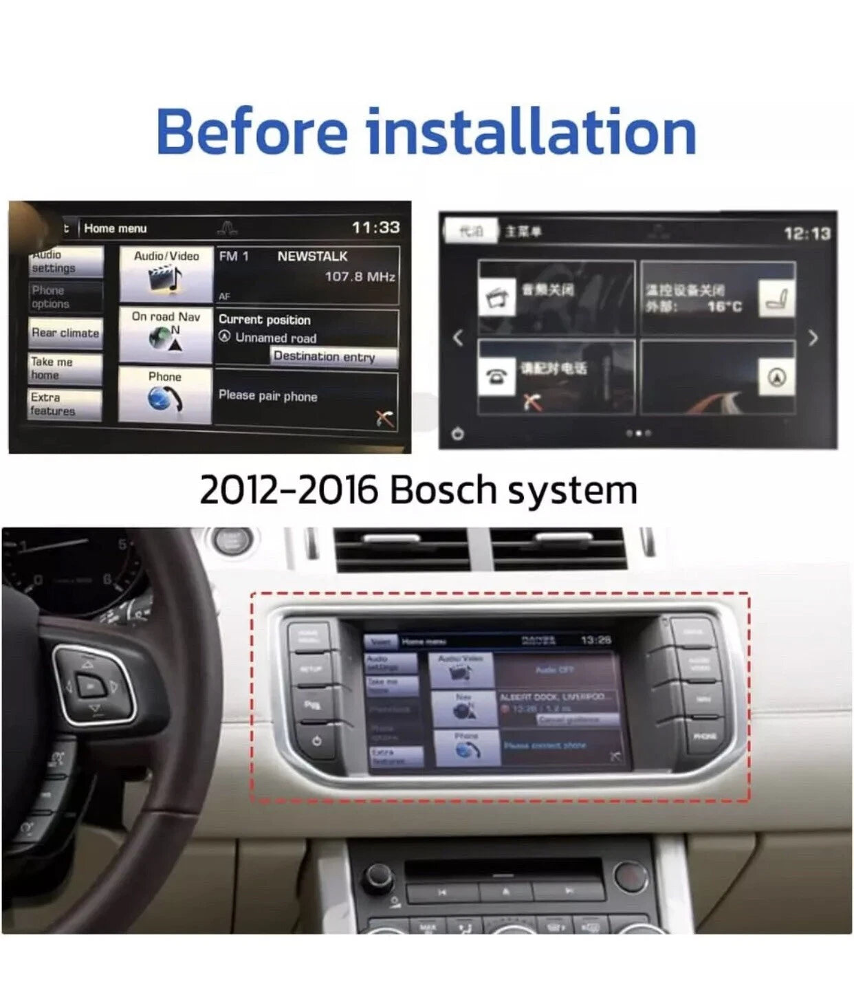 Für Range Rover Evoque L551 L538 2011-2019 12.3" Android Autoradio GPS CarPlay