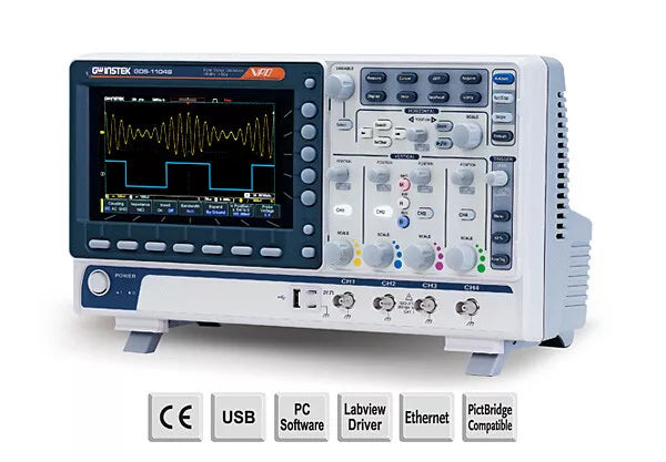 GW Instek GDS-1104B Digital Storage Oscilloscope 100MHz DSO 4 Channel - XG eqpt