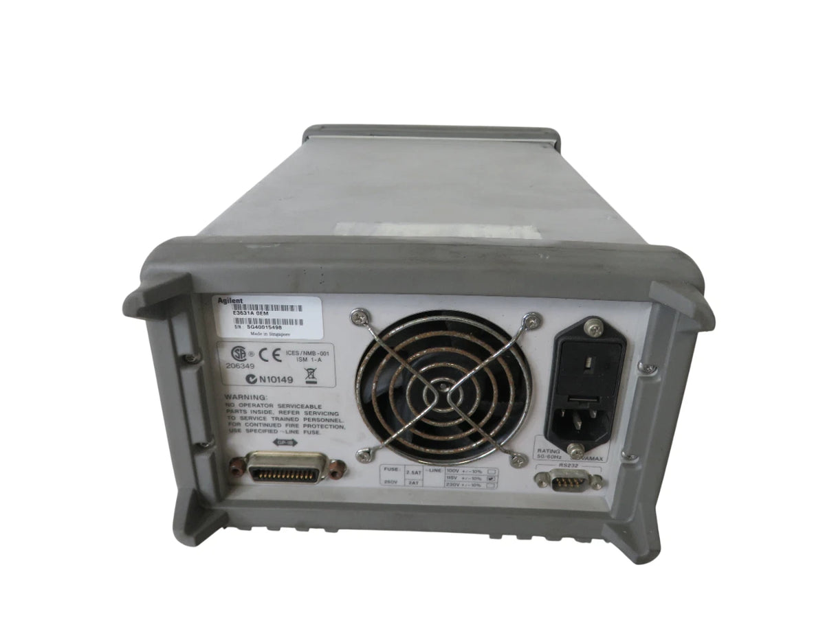 Agilent E3631 +/-25V/1A 6V/5A 正常動作品 Agilent E3631A Power Supply Triple Output 6V, 5A & ±25V, 1A - Free