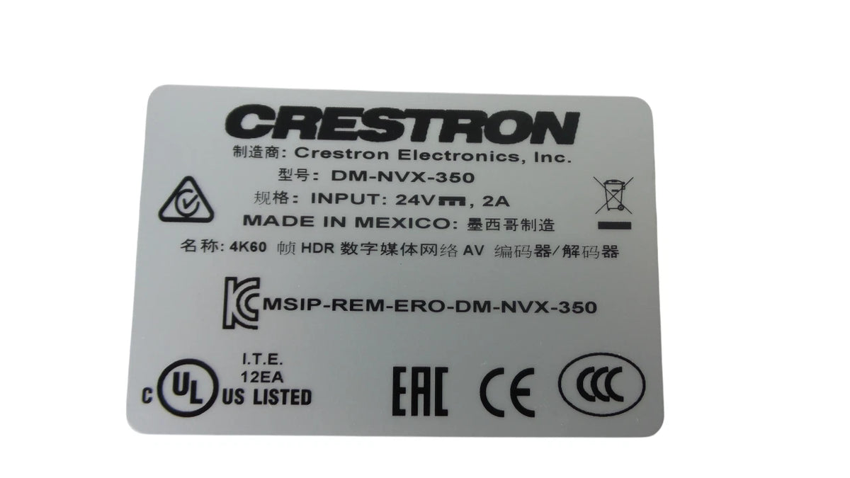 Crestron DM-NVX-350 DM 4K Network Video Endpoint - Free Shipping