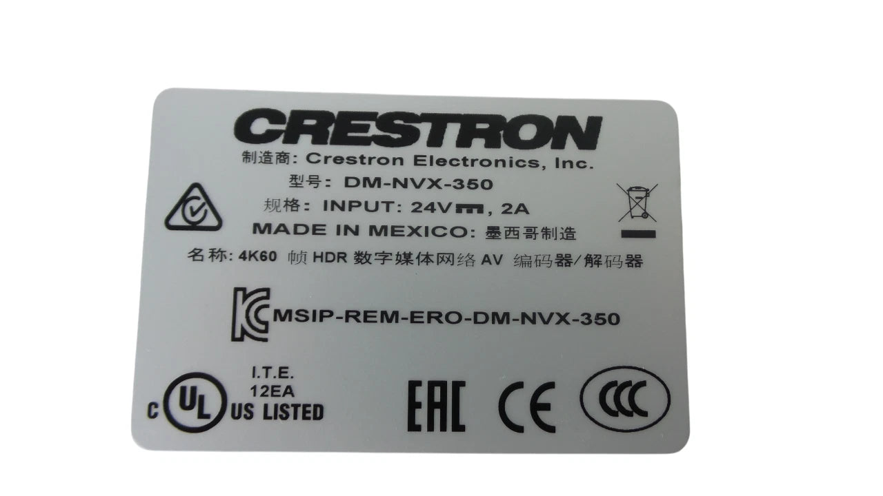 Crestron DM-NVX-350 DM 4K Network Video Endpoint - Free Shipping