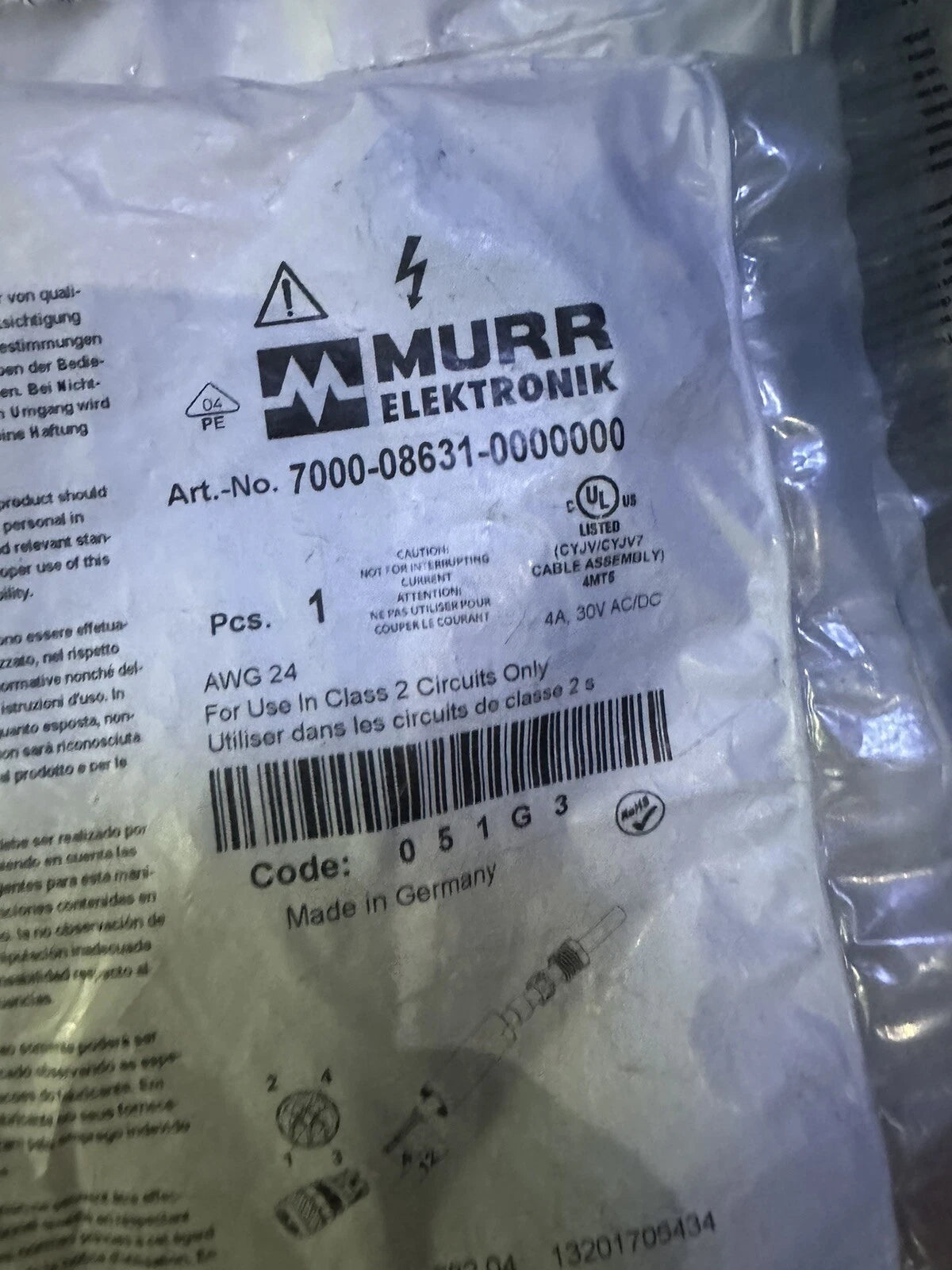 MURR/7000-08631-0000000 Industrial Connector Kit