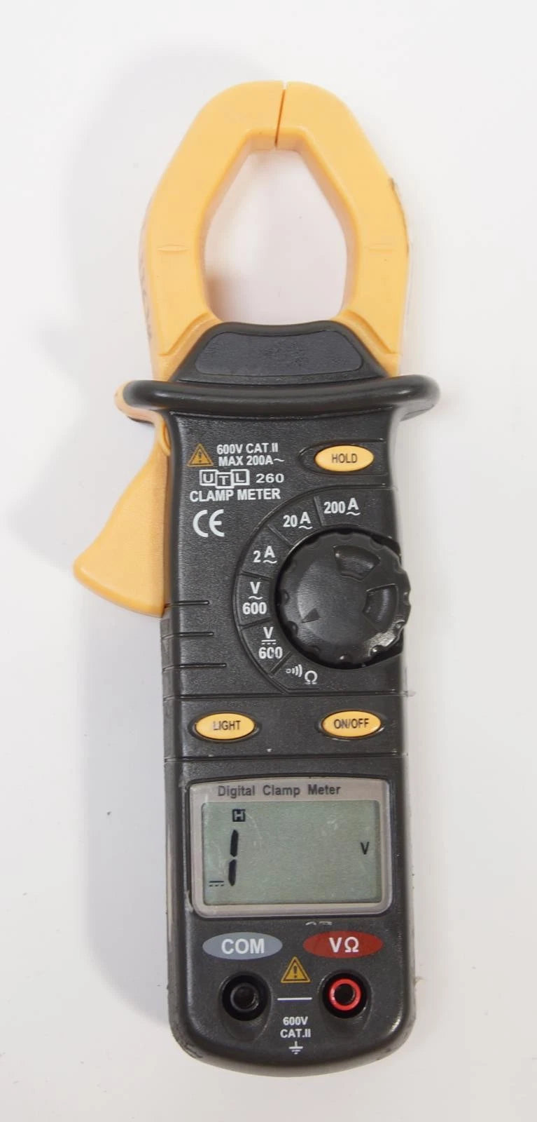 UEi UTL 260 Universal Trade Line AC Clamp Meter 600VAC/VDC 2A/20A/200A