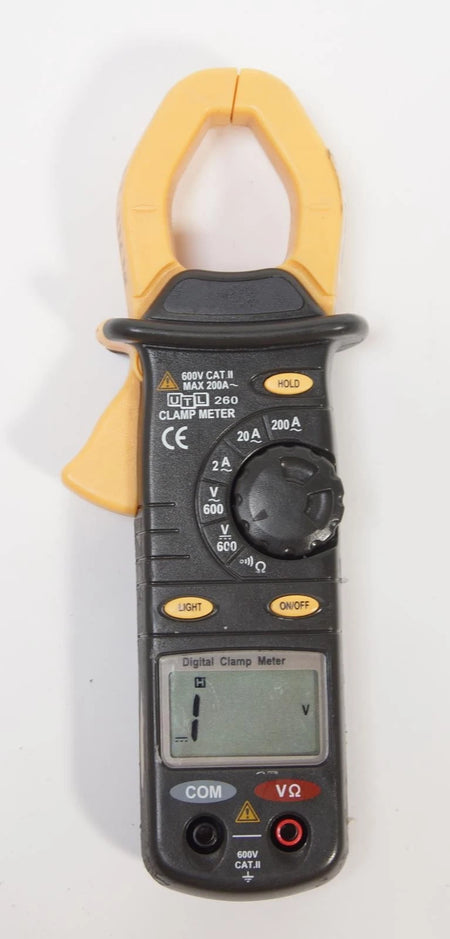 UEi UTL 260 Universal Trade Line AC Clamp Meter 600VAC/VDC 2A/20A/200A
