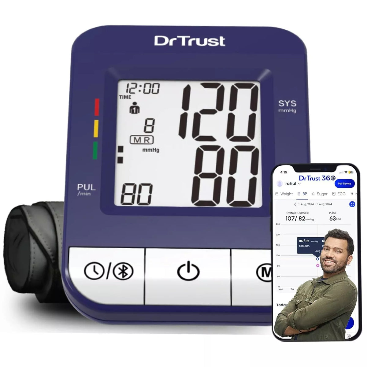 Dr Trust (USA) Digital Blood Pressure Monitor Apparatus and Testing Machine