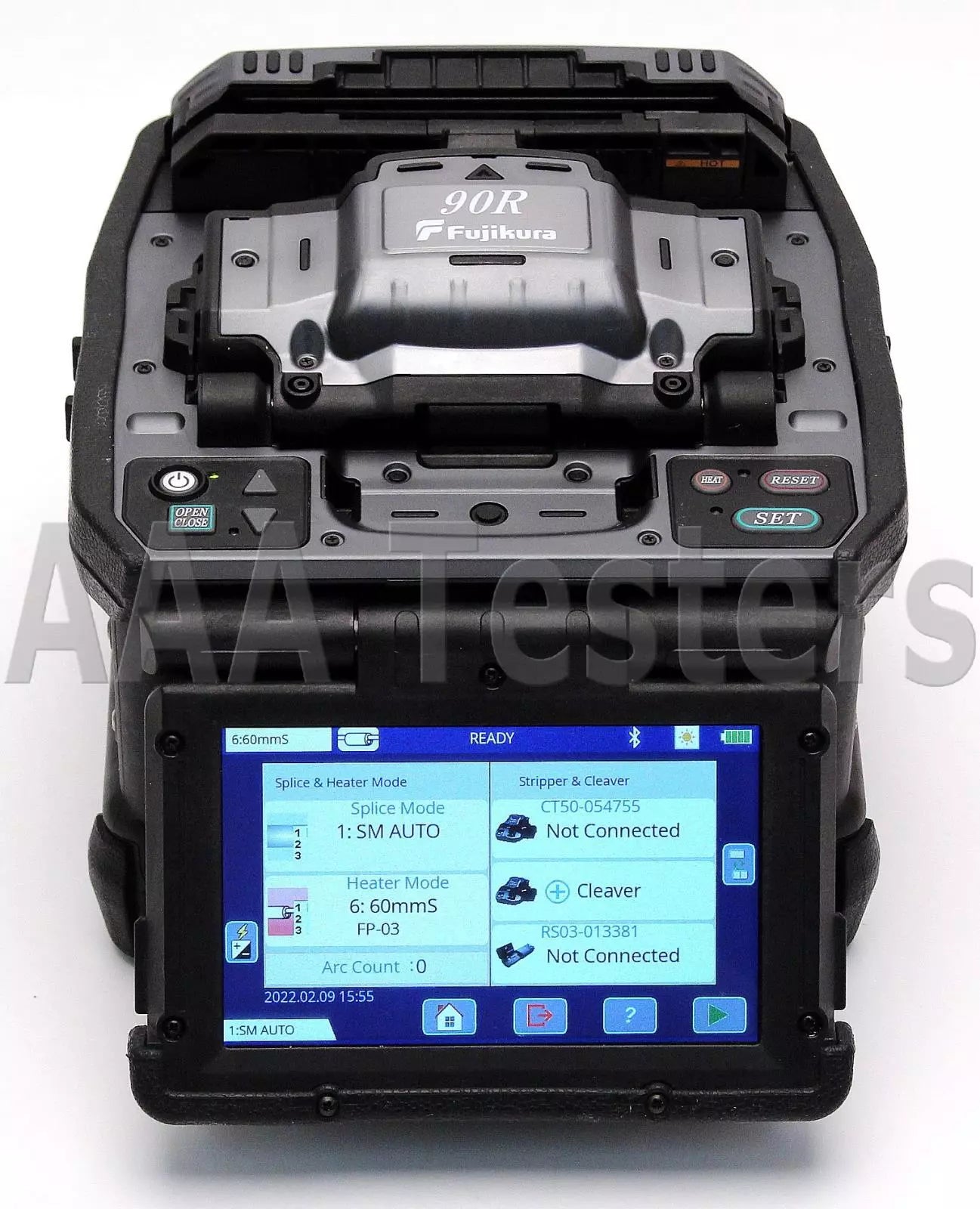 Fujikura 90R SM MM Ribbon Fiber Fusion Splicer w/ CT-50 Cleaver FSM-90R - XG eqpt