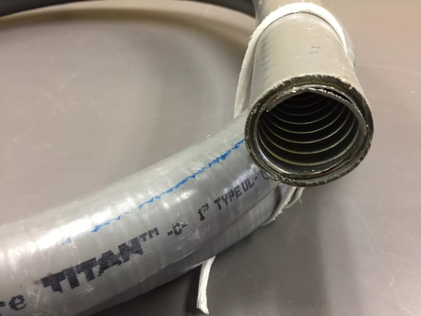 Southwire 1 Liquidtight Flexible Metallic Titan Steel Conduit Type UL Gray 8ft