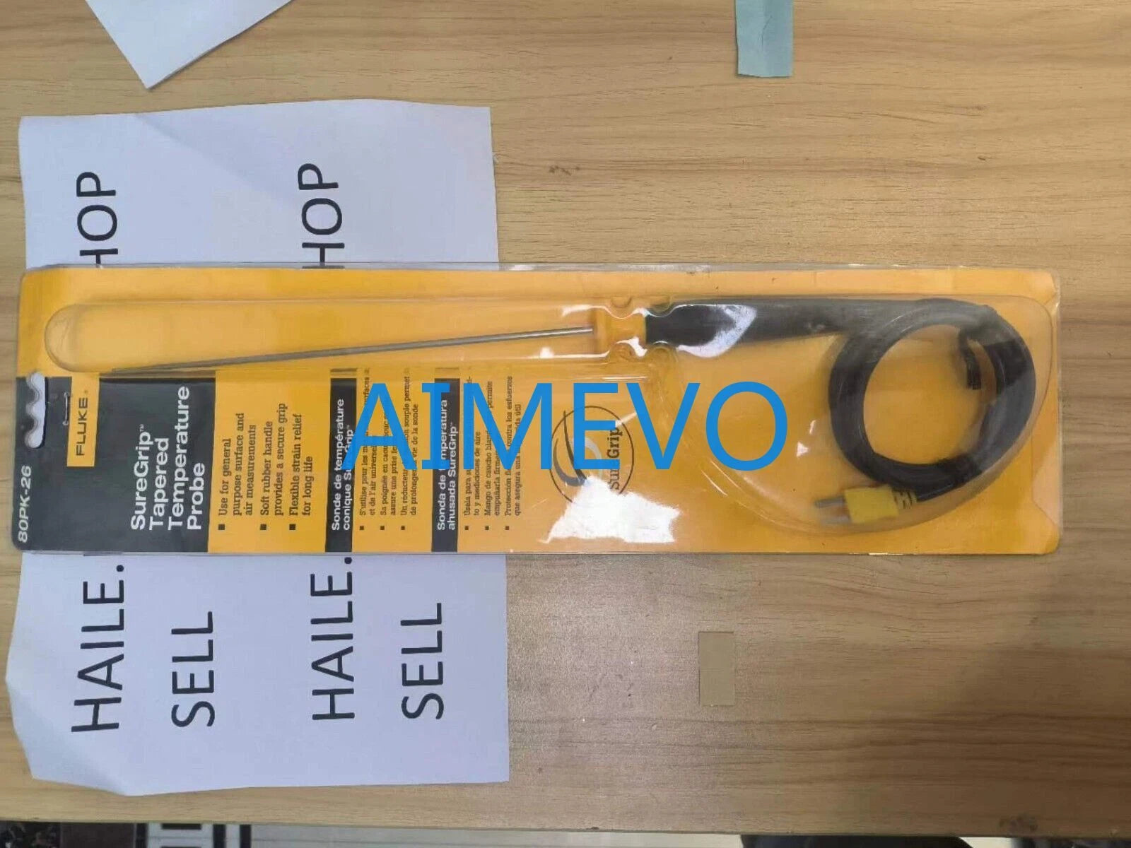 Fluke 80PK-26 SureGrip Tapered Temperature Probe, -40 to 816°C