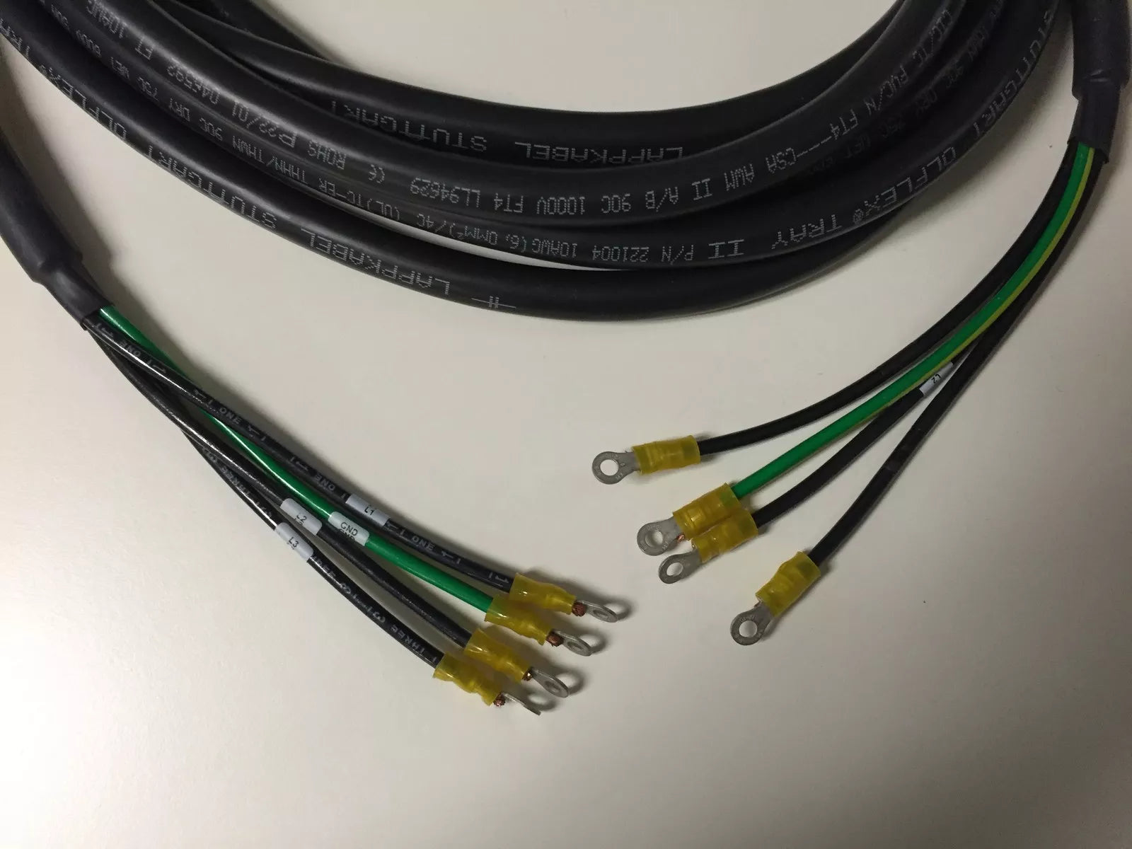 Lapp Olflex 221004 Tray II Cable 10 AWG 4 Con 25FT with Lugs Assy on Both Sides