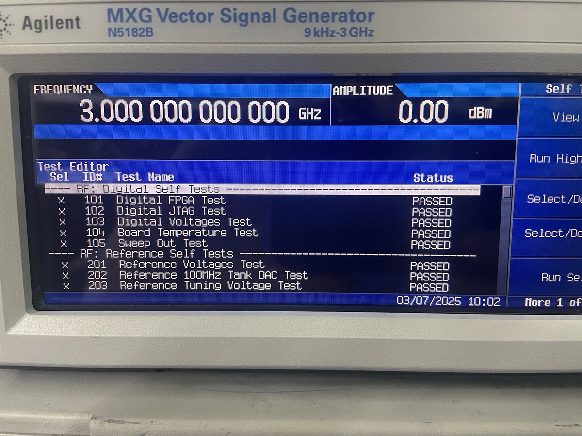 Agilent Keysight MXG N5182B Vector Signal Generator 9kHz-3GHz