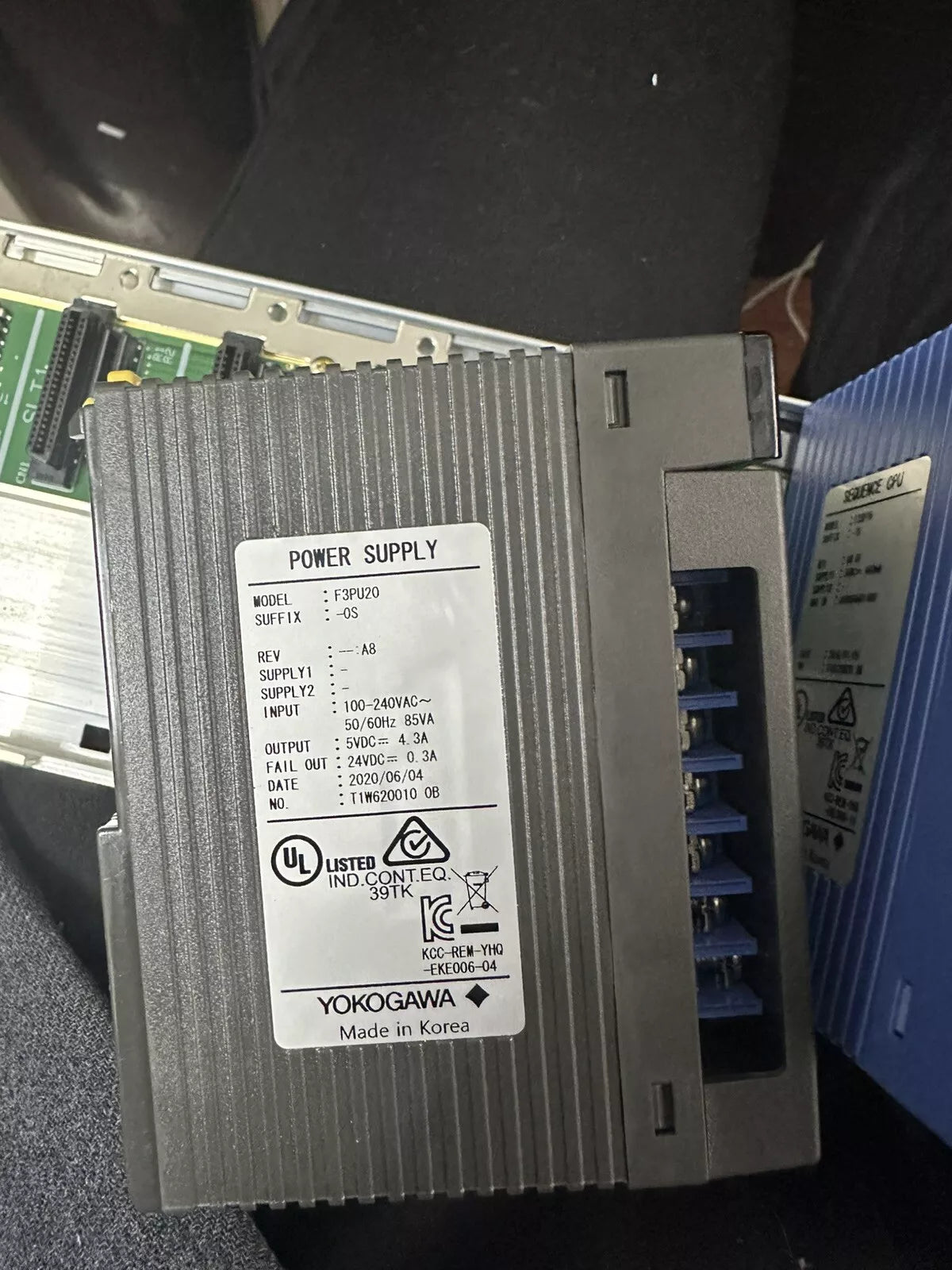 YOKOGAWA F3PU20-0S PLC: Advanced Programmable Logic Controller