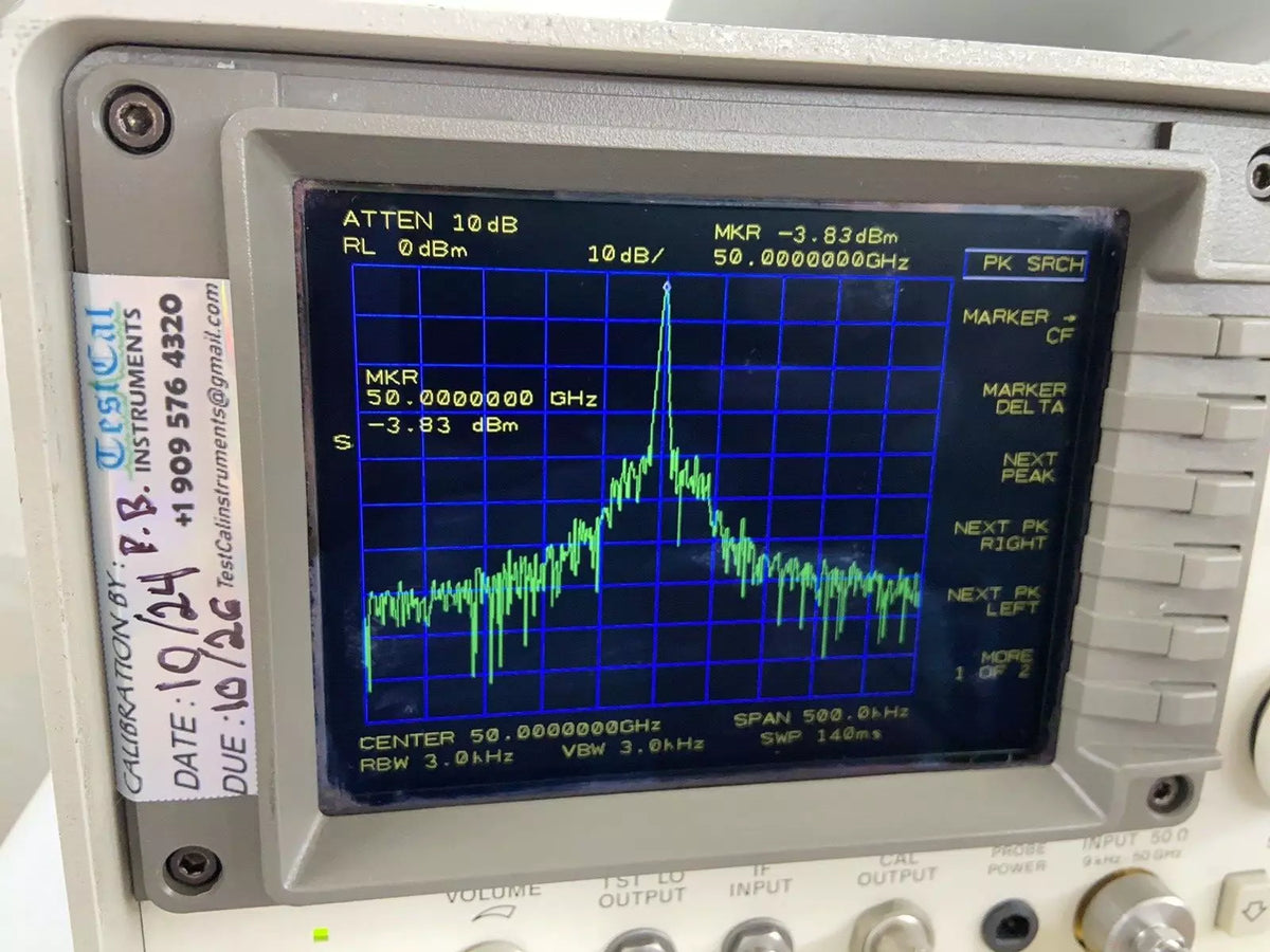 HP Agilent 83650B 10MHz-50GHz Sweep Swept Signal Generator 1, 2, 8! Cal’d!