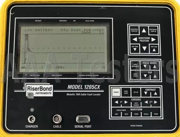 Riser Bond 1205CX Metallic TDR Cable Fault Locator Time Domain Reflectometer - XG eqpt