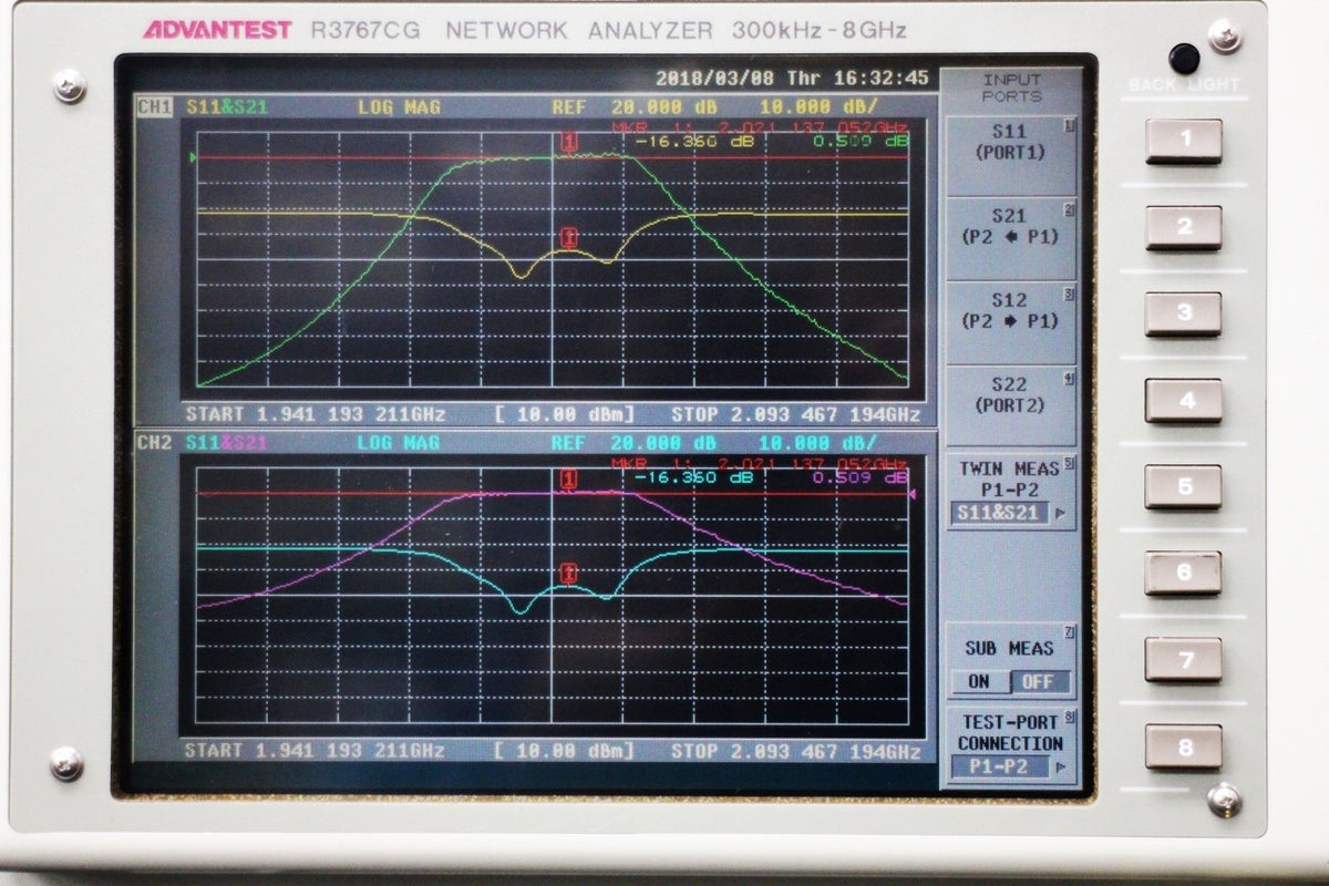 Advantest R3767CG /11 Network Analyzer