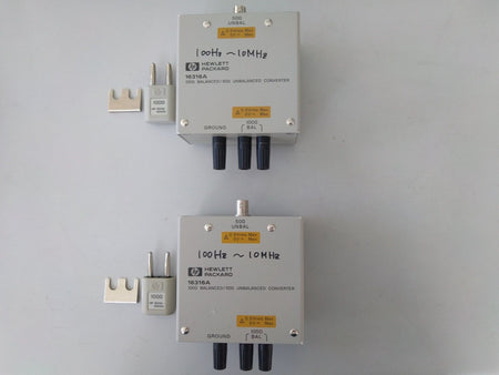 HP Agilent 16316A 100Ω Balanced / 50Ω Unbalanced Converter w/ HP 16316-60002 - XG eqpt