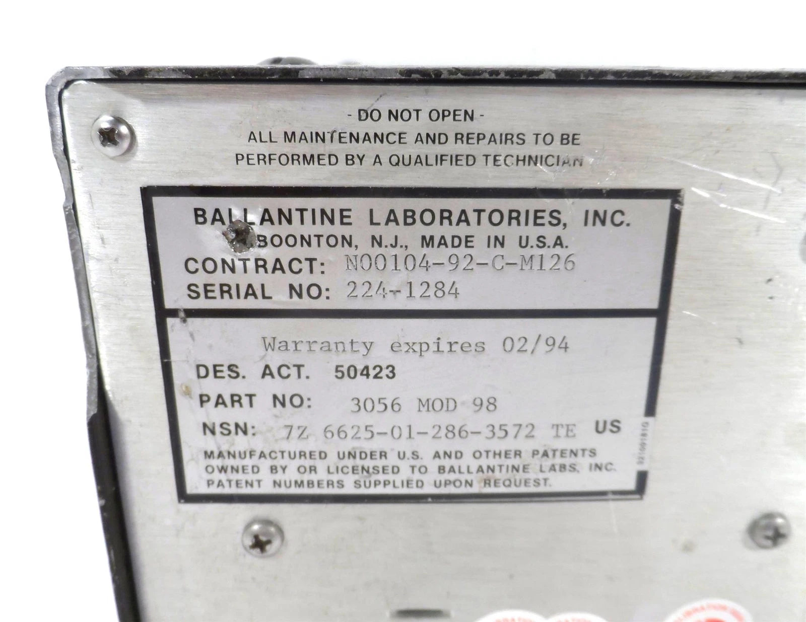 Ballantine AC Voltmeter 3056A-98  - Free Shipping