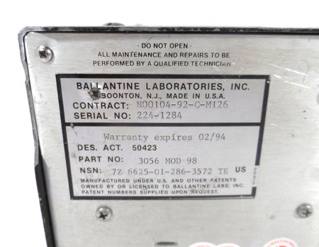 Ballantine AC Voltmeter 3056A-98  - Free Shipping