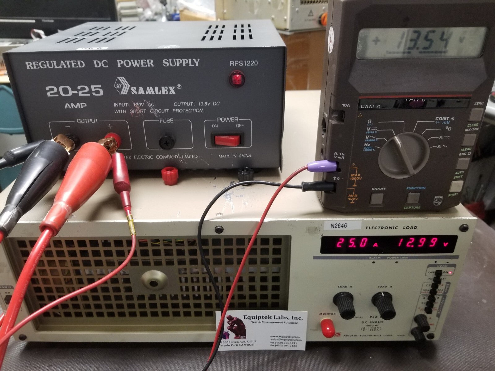 Electronic Load 110V/200A, 1000W Kikusui PLZ1002W