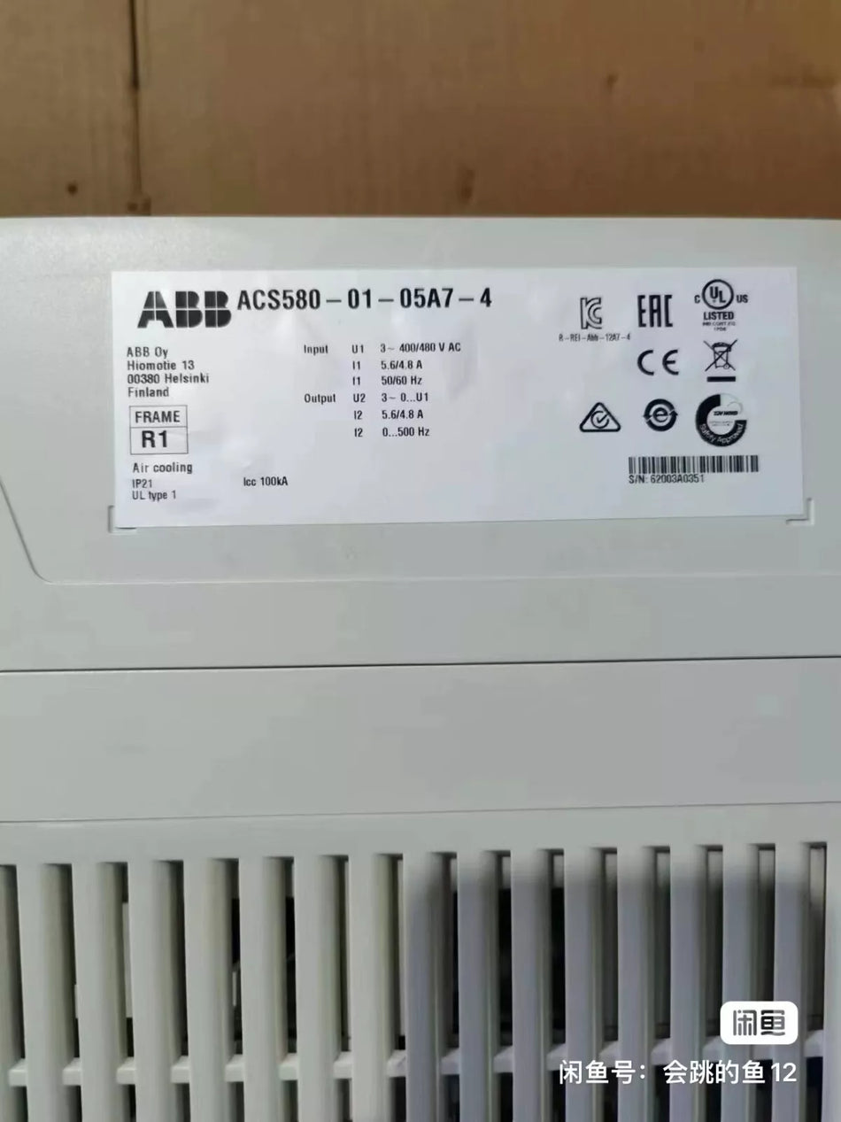 1PC USED ACS580-01-05A7-4 frequency converter