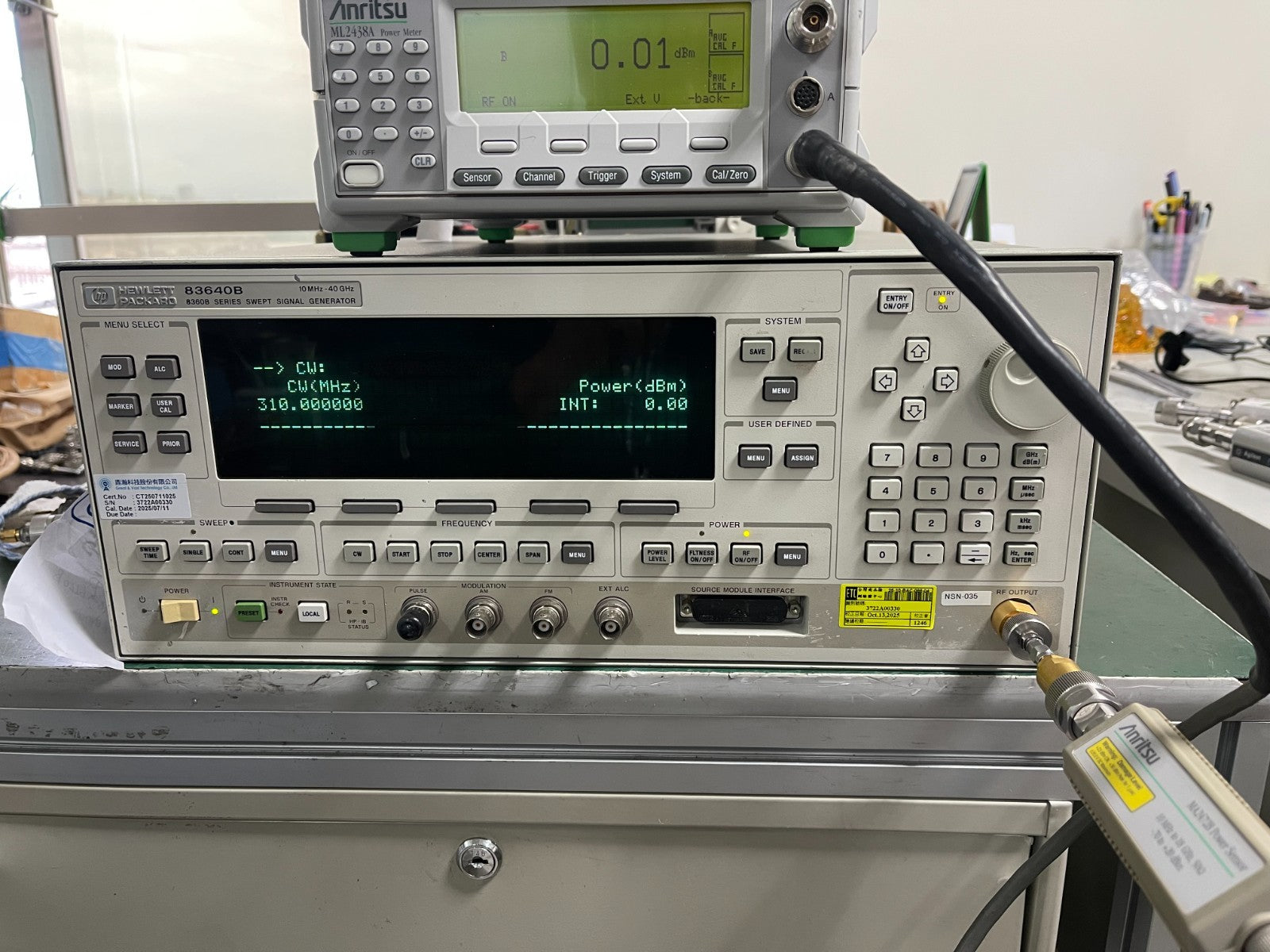 Anritsu MA2472B Power Sensor 10MHz to 18Ghz, N connector, -70 to +20dBm - XG eqpt