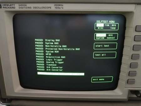 HP 54510A Digitizing Oscilloscope 250MHz, 1GSa/s