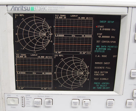 Anritsu 37269C Vector Network Analyzer 40MHz - 40GHz