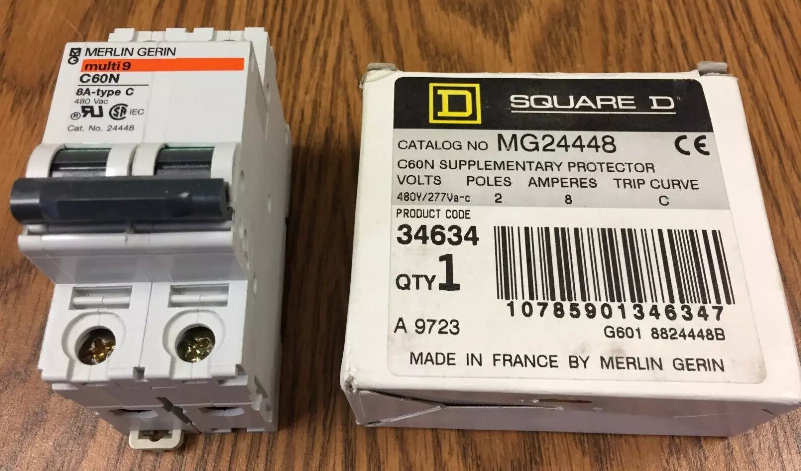 Schneider Electric Merlin Gerin MG24338 C60N Supplementary Protector