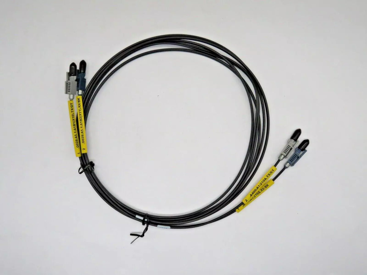 2m LC to LC Duplex Fiber Optic Cable A400: A1:210A RX/BK TX/GY