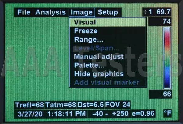 FLIR ThermaCAM P65 60Hz 320 × 240 Infrared Thermal Imaging Camera IR Imager P-65