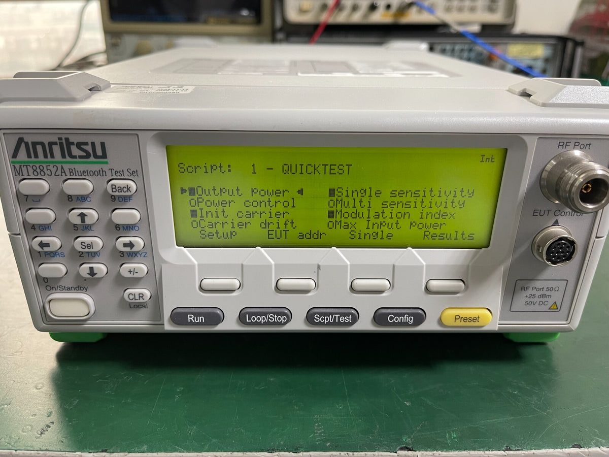 Anritsu MT8852A Bluetooth Test Set _6K00000980 - XG eqpt
