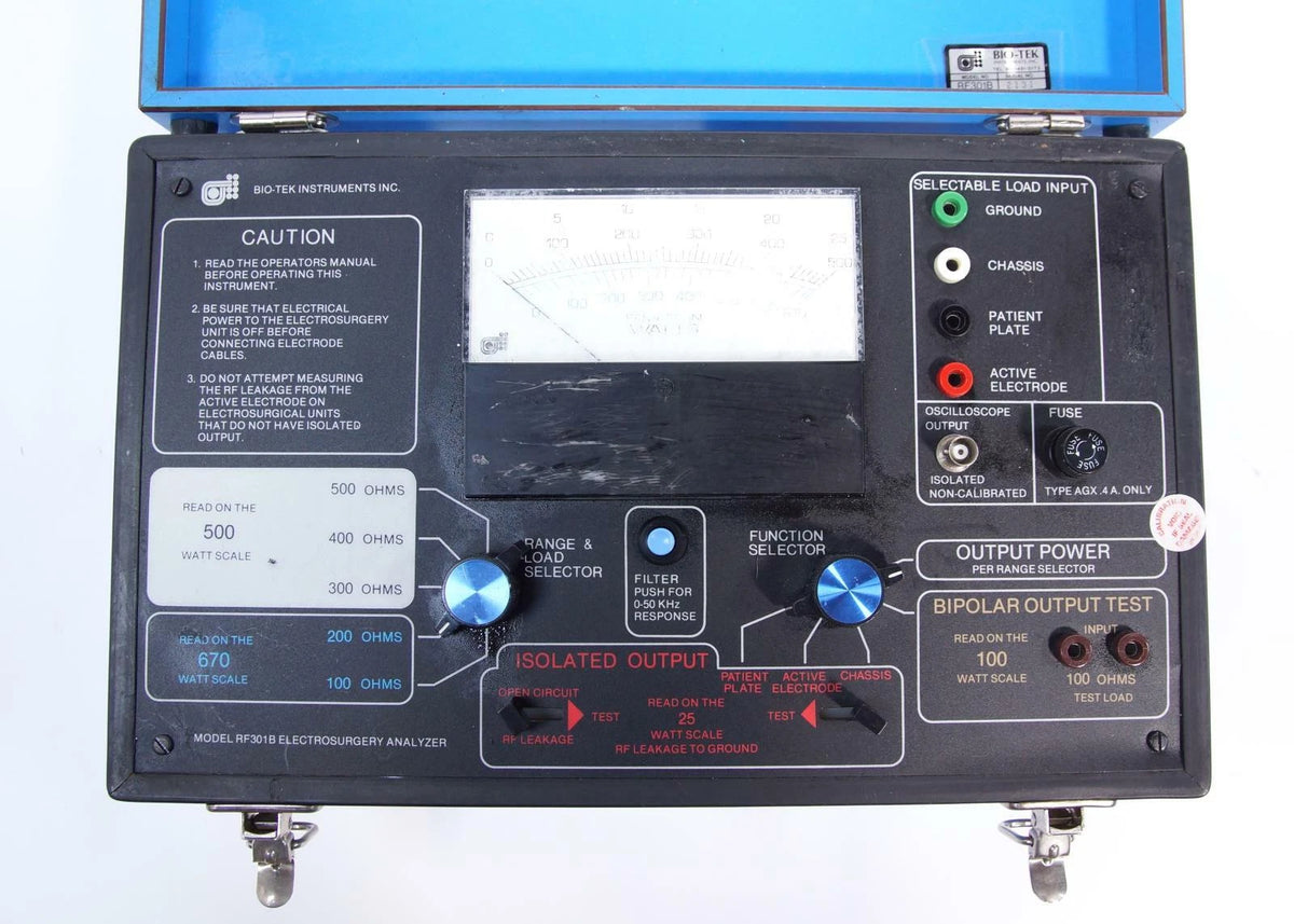 Bio-Tek RF 301B Electrosurgery Analyzer Surgical Unit Tester