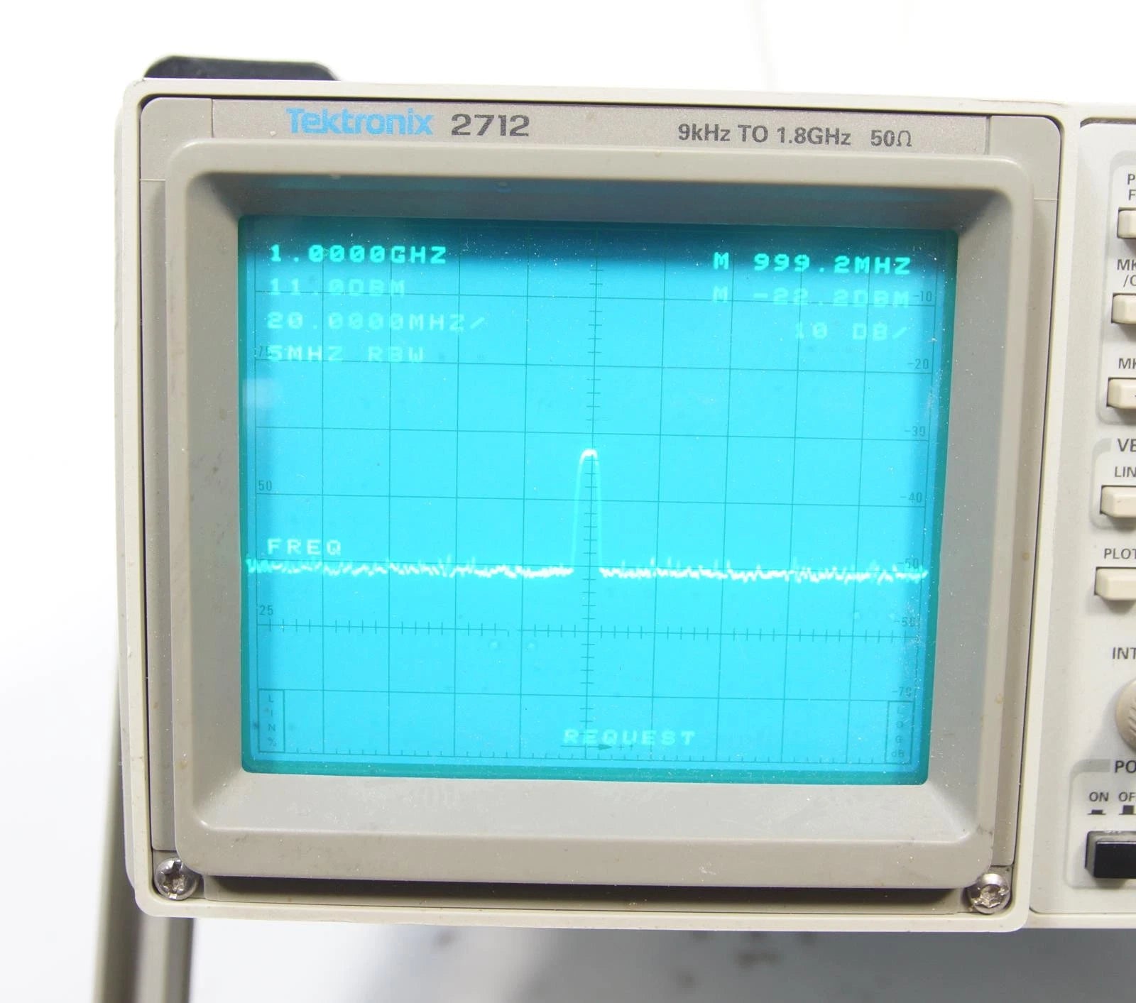 Tektronix 2712 Spectrum Analyzer 9KHz to 1.8GHz