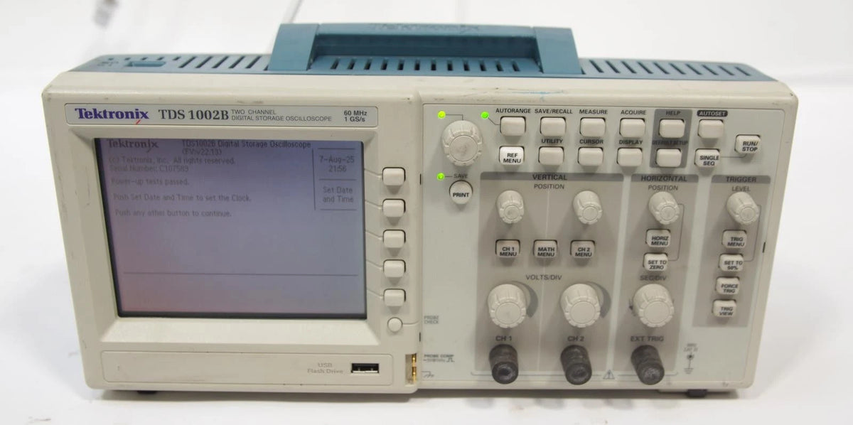 Tektronix TDS 1002B 2 CH 60MHz 1GS/s Digital Storage Oscilloscope