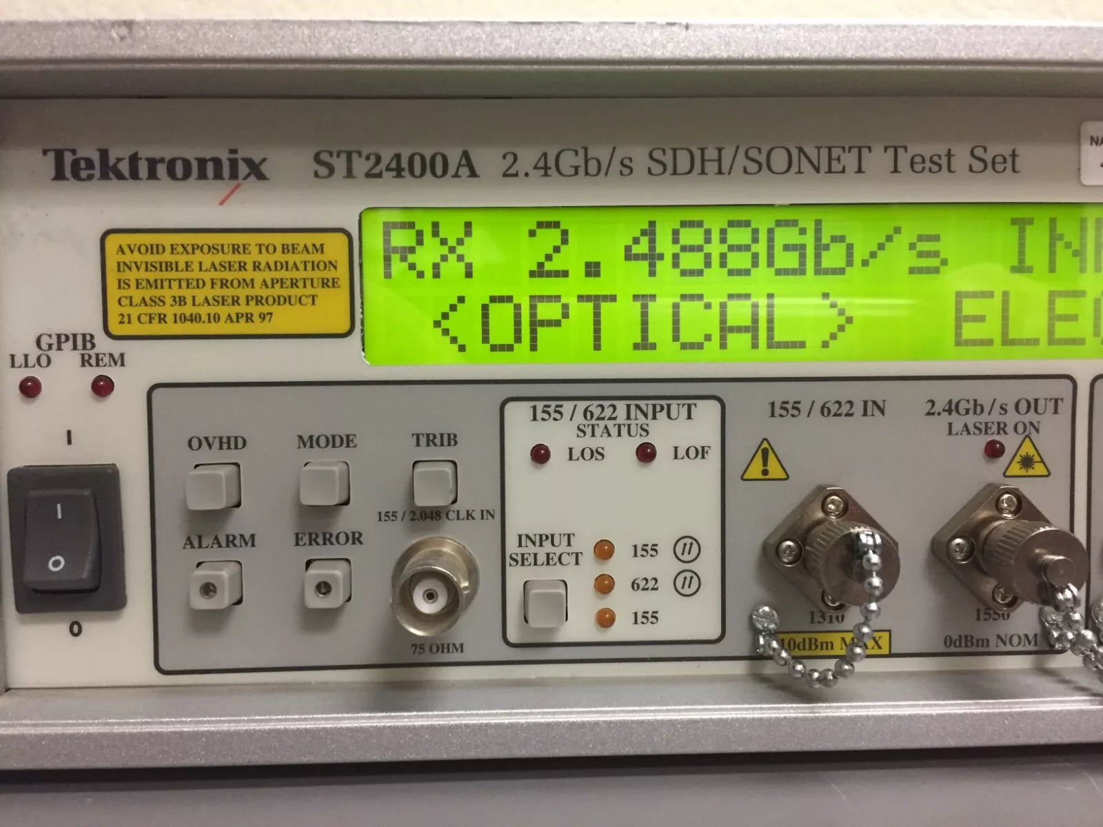Tektronix ST2400A 2.4Gbps SDH/SONET Test Set Receiver